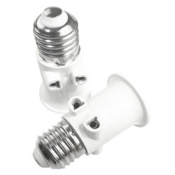 E27 sokkel - med EU-sokkel - pæreholder - adapter