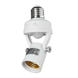 E27 / E26 base - bulb holder - with PIR motion sensor - light control - rotatableLighting fittings
