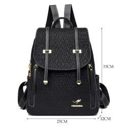 Multifunction leather backpack - shoulder bag - large capacityBackpacks