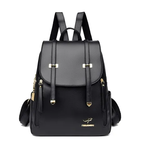 Multifunction leather backpack - shoulder bag - large capacityBackpacks