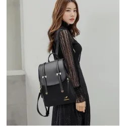 Multifunction leather backpack - shoulder bag - large capacityBackpacks