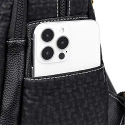 Multifunction leather backpack - shoulder bag - large capacityBackpacks