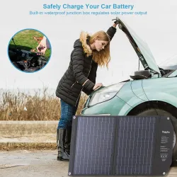 Solar panel - solar charger - dual output - foldable - 60W - kitSolar panels