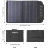 Solar panel - solar charger - dual output - foldable - 60W - kitSolar panels