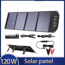 120W Solar panel - foldable fast charger - for phone / camera / laptopChargers
