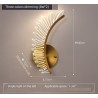 Modern LED wall lamp - golden wings design - indoorWall lights