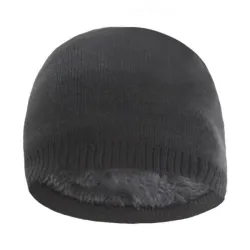 Warm knitted hat - with thick fur inside - unisexHats & Caps