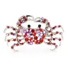 Rhinestone krabbe - brosje