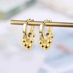 Silver / gold plating round drop earringsEarrings