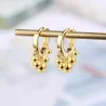 Silver / gold plating round drop earringsEarrings