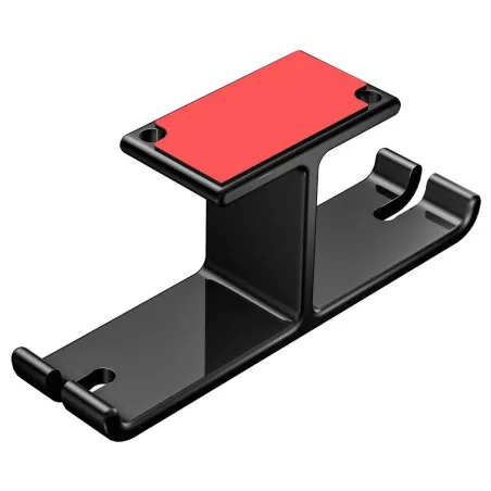 Hodetelefon dobbel oppheng - aluminiumskrok - under skrivebord / veggmontert