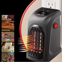 Electric mini heater - hot air - portable - with wall plugElectronics
