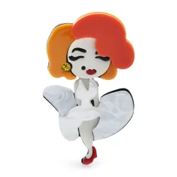 Dancing girl - enamel broochBrooches