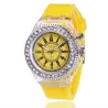 GENEVA - Quartz watch - crystals - silicone strap - with LED lightWatches