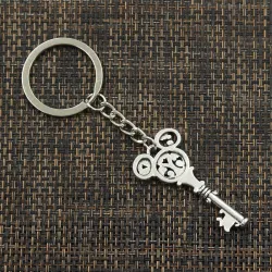 Antique key - metal keychainKeyrings