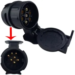 13 to 7 pin trailer connector - socket - adapter - waterproof - 12VDiagnosis