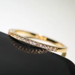 Minimalistisk damering - cubic zirconia