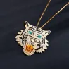 Brølende tigerkrystallbrosje