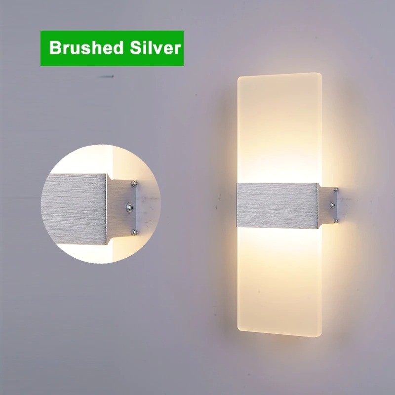 6W - 12W - LED vegglampe i akryl