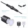 Innfelte LED-dekklys - utendørs - IP67 vanntett - DC12V - 16 stk.