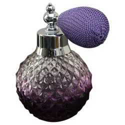 Vintage krystall parfymeflaske - med forstøver - 100ml