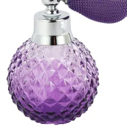 Vintage krystall parfymeflaske - med forstøver - 100ml