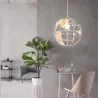 Moderne taklampe i jern - globeformet - 60W