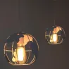 Moderne taklampe i jern - globeformet - 60W