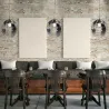 Modern iron ceiling lamp - globe-shaped - 60WCeiling lights
