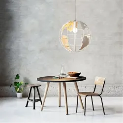 Moderne taklampe i jern - globeformet - 60W