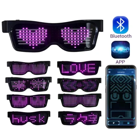 LED-festbriller - App / manuell kontroll - USB - Bluetooth