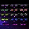 LED party glasses - App / manual control - USB - BluetoothParty