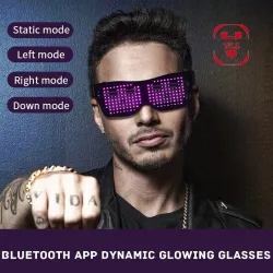 LED-festbriller - App / manuell kontroll - USB - Bluetooth