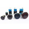 Black push button switch LED - waterproof - momentary self-reset - 12mm / 16mm / 19mm / 22mm - 5V / 12V / 220VSwitches
