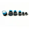 Black push button switch LED - waterproof - fixed self-locking - 12mm / 16mm / 19mm / 22mm - 5V / 12V / 220VSwitches