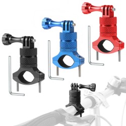 Styrefeste for sykkel/motorsykkel - metallklemme - kameraholder - 360 svingbar - for GoPro-kameraer