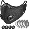 Protective face mask - wind / dust-windproof - PM25 active carbon filter - double air valveMouth masks