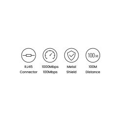 UGREEN - RJ45 connector - network ethernet extender - cable - adapter - for Cat7 Cat6 Cat5eNetwork