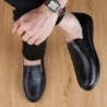 Classic men's loafers - slip on - genuine leatherShoes