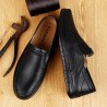 Classic men's loafers - slip on - genuine leatherShoes