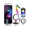 LED nattlys - Bluetooth - appkontroll - 180° roterende - RGB - noteform