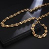Coffee beans shaped link chain - necklace - stainless steel - unisex - waterproofNecklaces