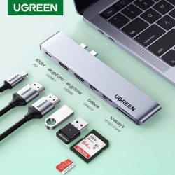 UGREEN - USB C HUB dual type-C to multi USB 3.0 4K HDMI - adapter Thunderbolt 3 - for MacBook Pro AirHubs