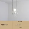 Moderne taklampe - sittende jerndukker