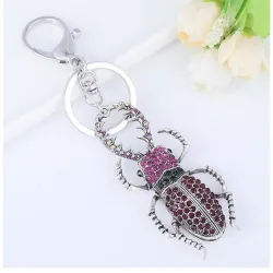 Crystal insect shape keychainKeyrings