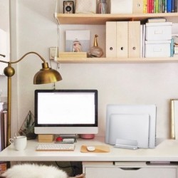 Dual slot laptop holder - aluminum stand - adjustableStands