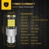 Bil LED-pære - ryggelys - P21W - Canbus - DRL - 2 stk