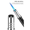 Metal torch gas lighter - windproof - adjustable flameLighters