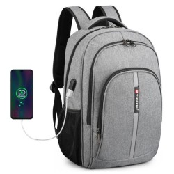 Vanntett ryggsekk - 15,6 tommers bærbar bag - anti-tyveri - USB-port - stor kapasitet