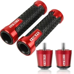 Motorcycle handlebar / ends - aluminum plugs - 22 mm - setHand Grips & End
